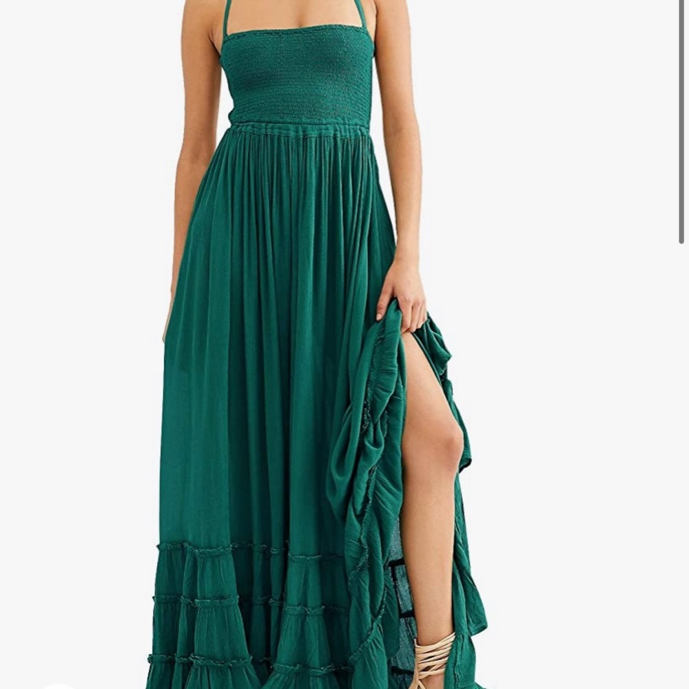 Beautiful Green Boho Dress